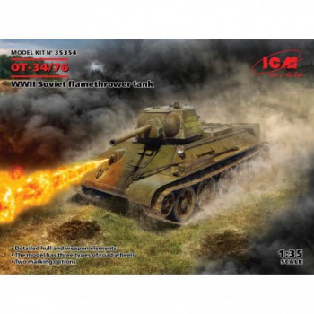 ICM ОТ-34/76 WWII Soviet flamethrower tank 1/35 35354