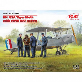 ICM DH. 82A Tiger Moth with WWII RAF cadets 1/32 32037