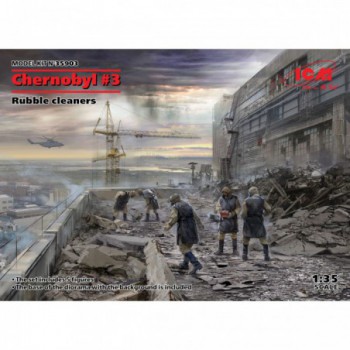 ICM Chernobyl 3. Rubble cleaners (5 figures) 1/35 35903